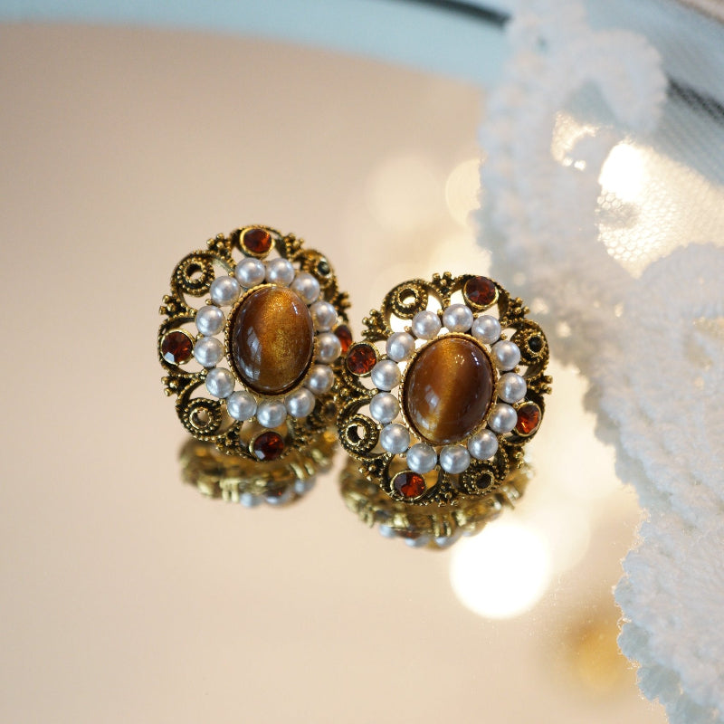 Autumn Glory Tigerite Earrings