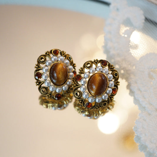 Autumn Glory Tigerite Earrings