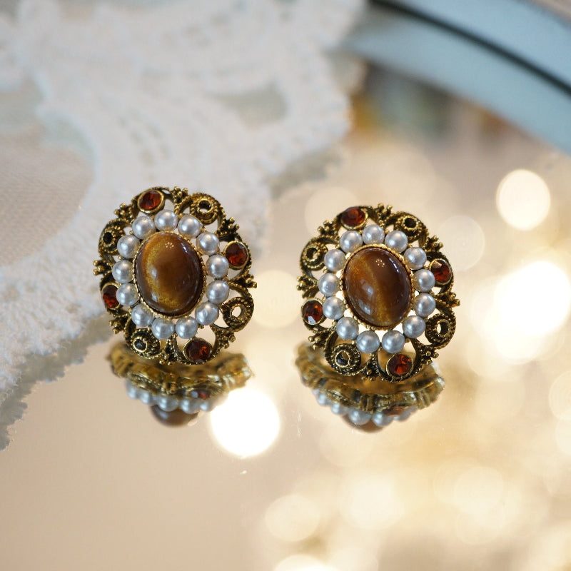 Autumn Glory Tigerite Earrings