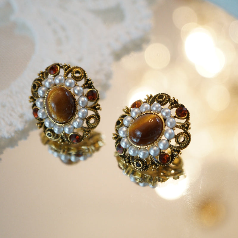 Autumn Glory Tigerite Earrings