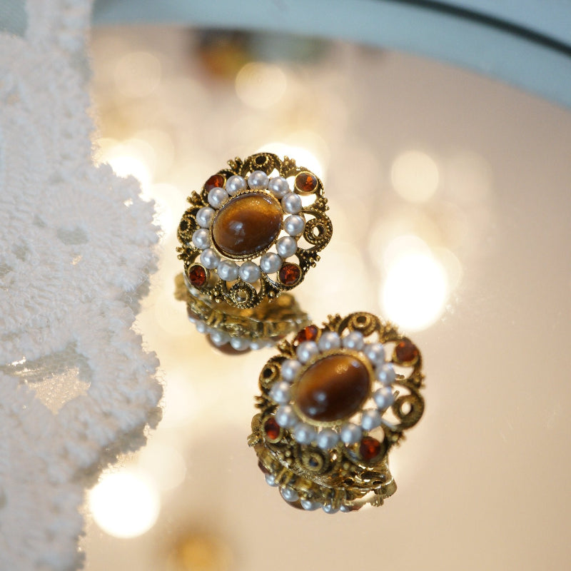 Autumn Glory Tigerite Earrings