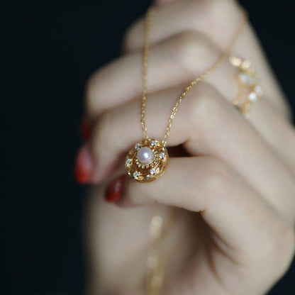 Baroque Wreath Detachable Pearl Necklace
