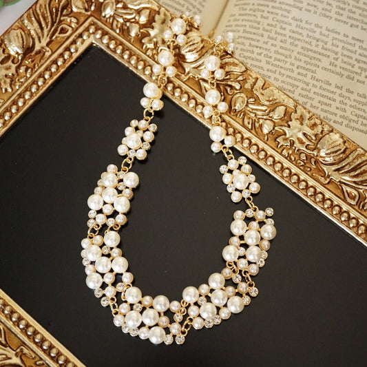 Luxury Pearl Necklace and Earring Set