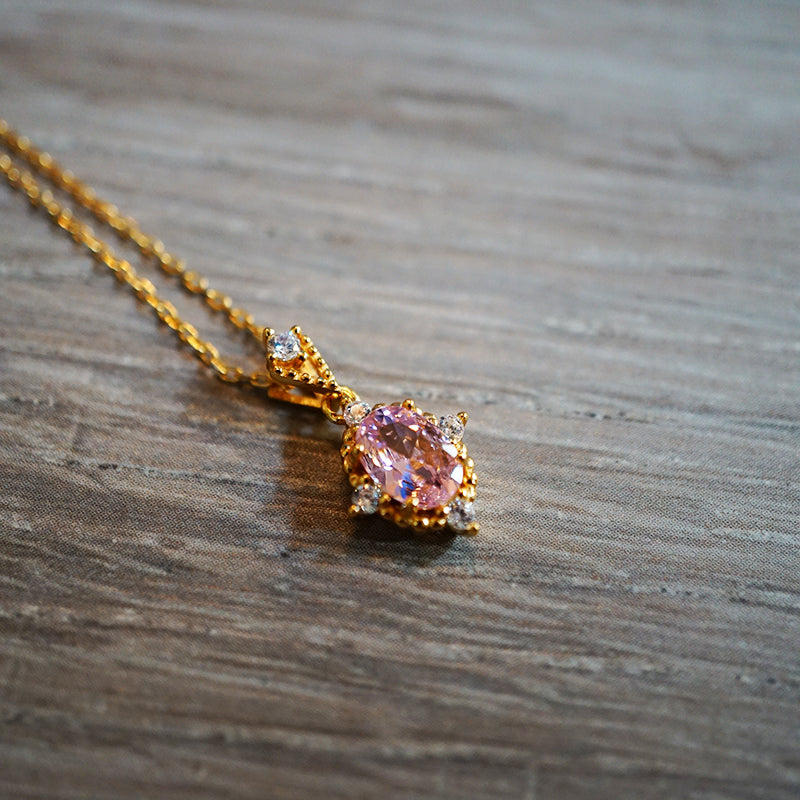 18K Pink Dream Zircon Necklace