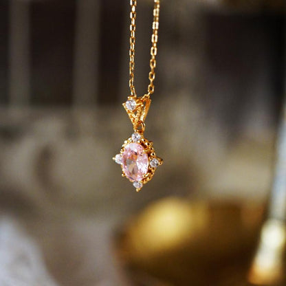 18K Pink Dream Zircon Necklace