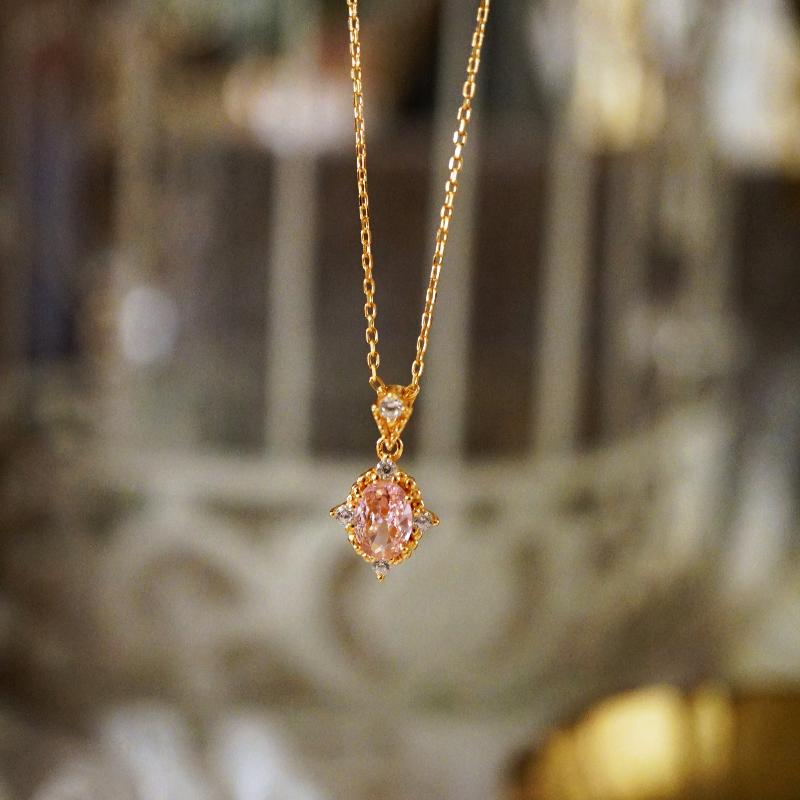 18K Pink Dream Zircon Necklace