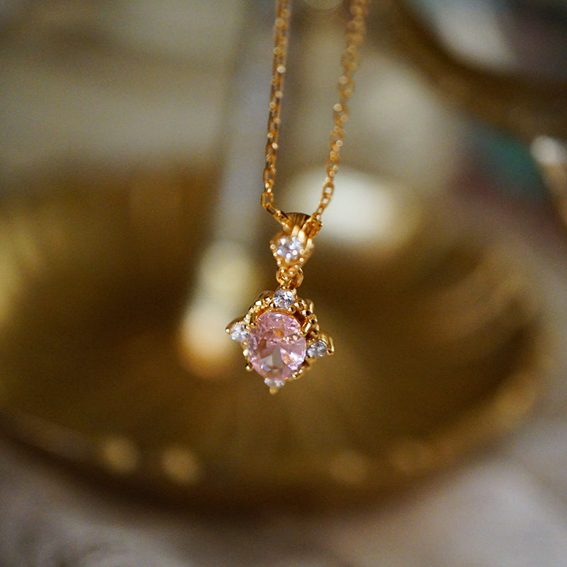 18K Pink Dream Zircon Necklace