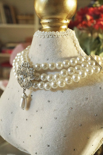 Vintage Triple Strand Pearl Necklace