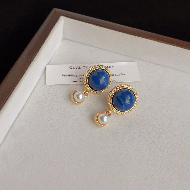 French Blue Danube Earrings