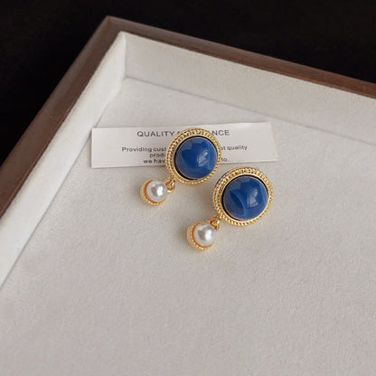 French Blue Danube Earrings