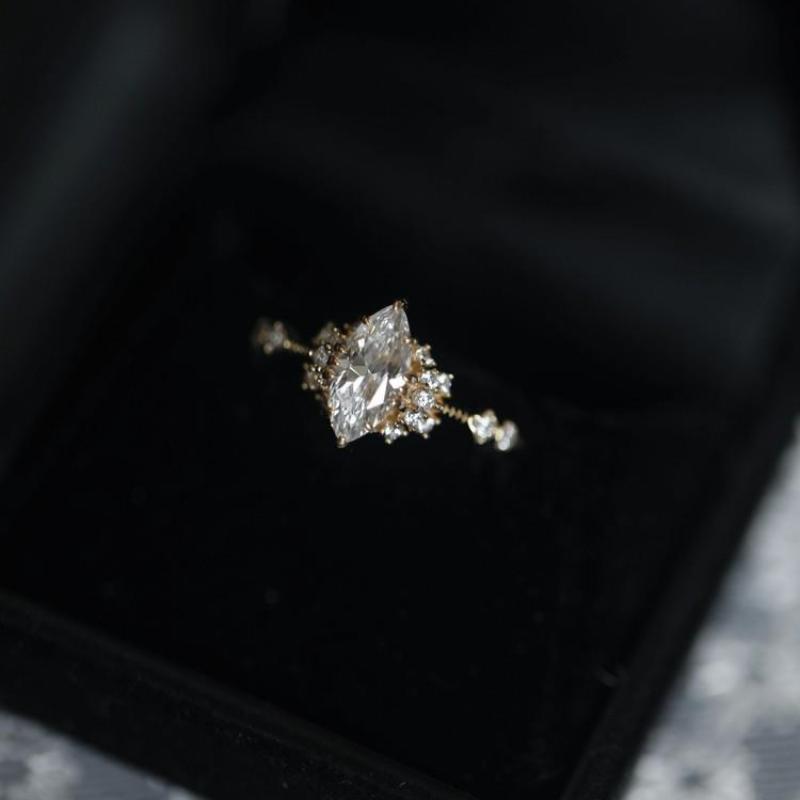 Marquise Cut Cubic Zirconia Ring