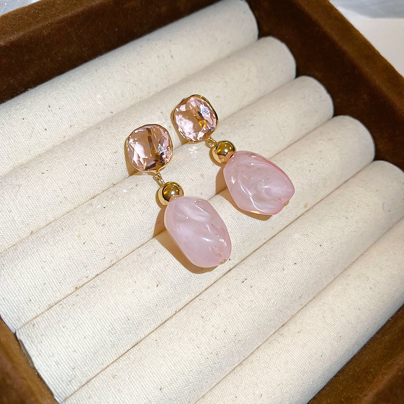 Pink Zircon Earrings