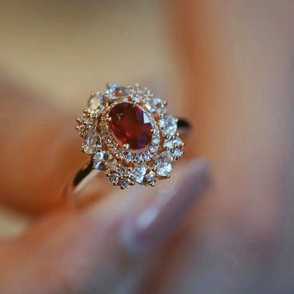 Ruby Sparkling Ring