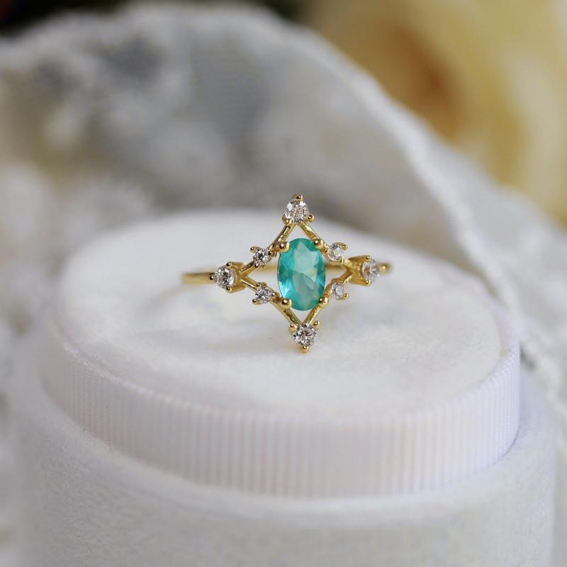 Celestial Star Blue topaz Ring