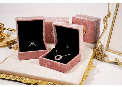 Pink Velvet Victorian Jewelry Box