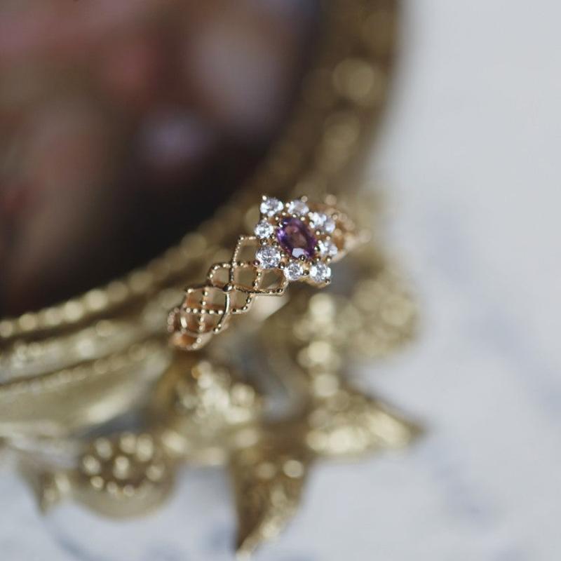 Royal Amethyst Lace Ring