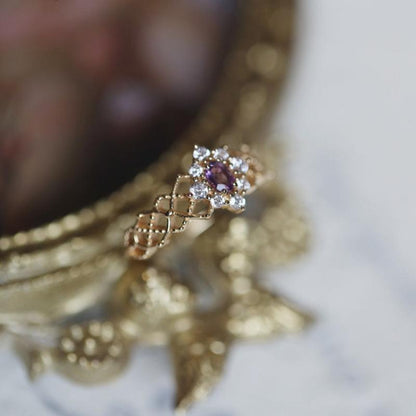 Royal Amethyst Lace Ring