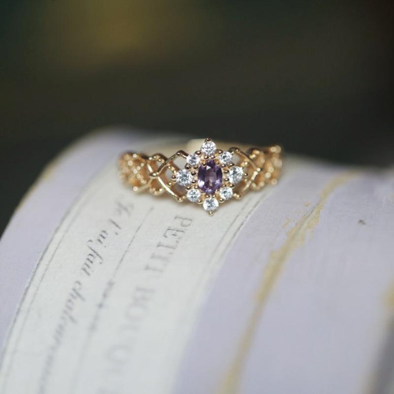 Royal Amethyst Lace Ring