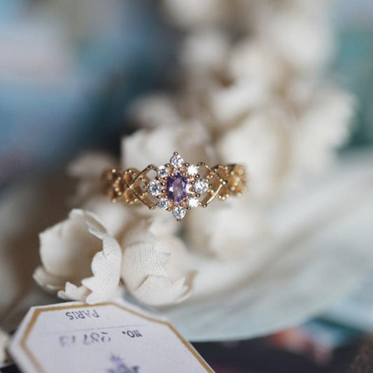 Royal Amethyst Lace Ring