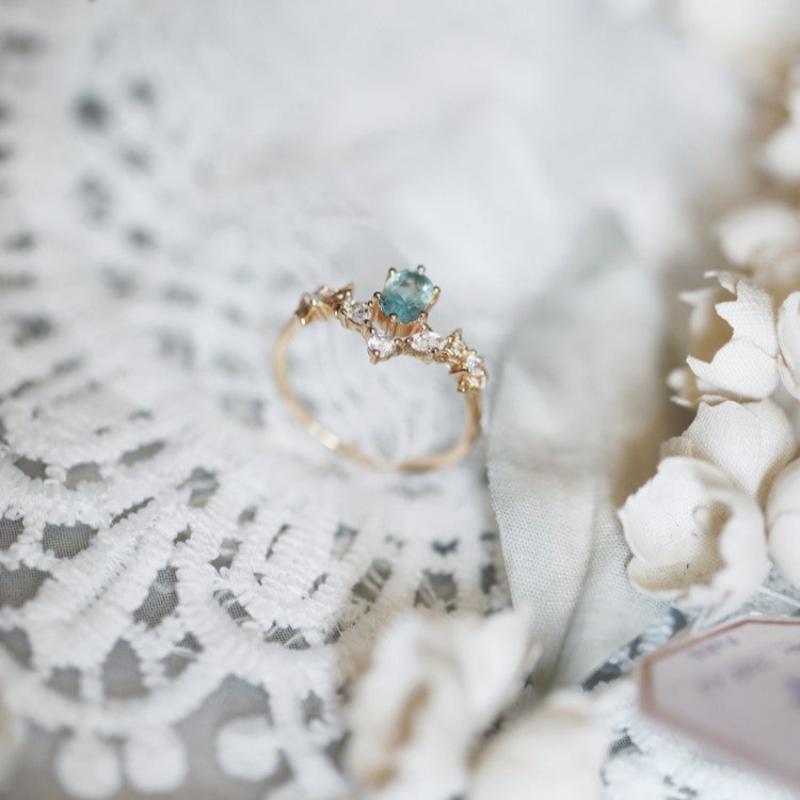 Dream Blue Apatite Ring