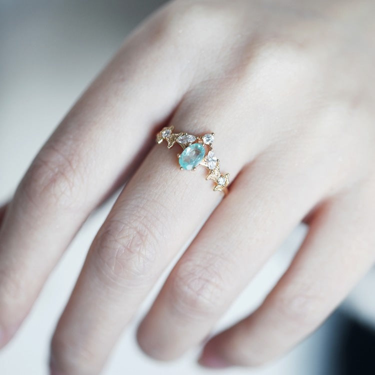 Dream Blue Apatite Ring