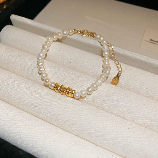 18K Freshwater Pearls Bracelet