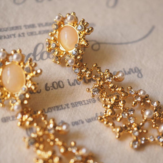 Florentine Golden Drop Earrings