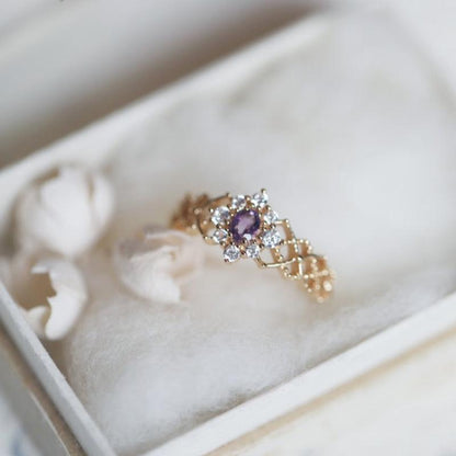 Royal Amethyst Lace Ring