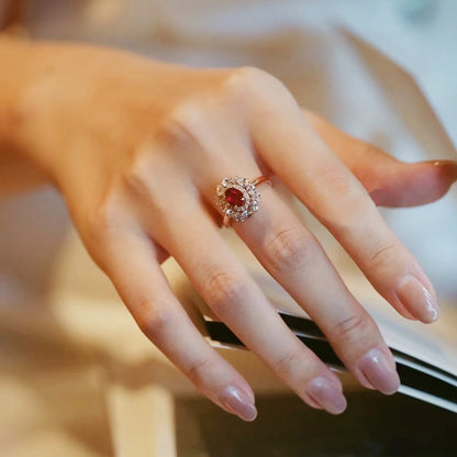 Ruby Sparkling Ring