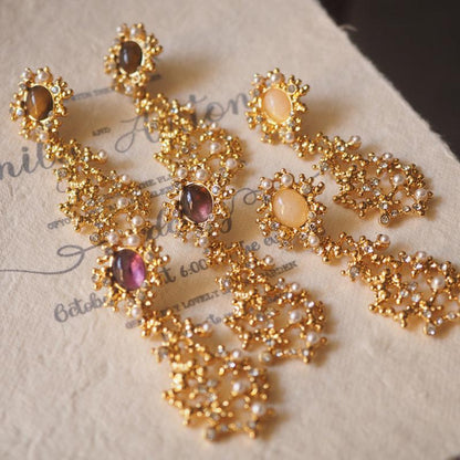 Florentine Golden Drop Earrings