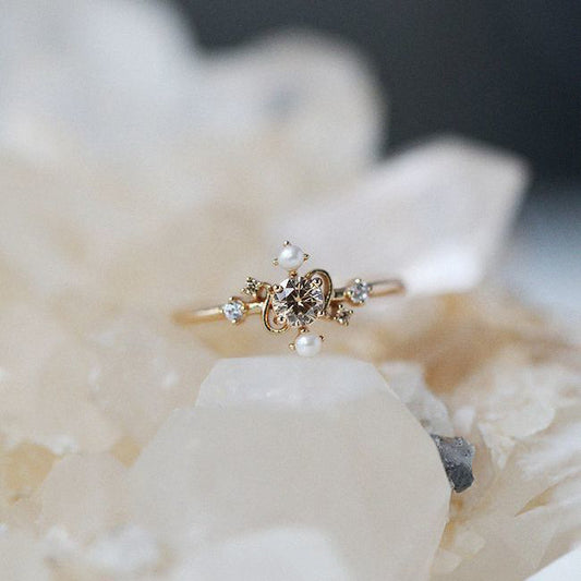 Champagne Zircon Ring